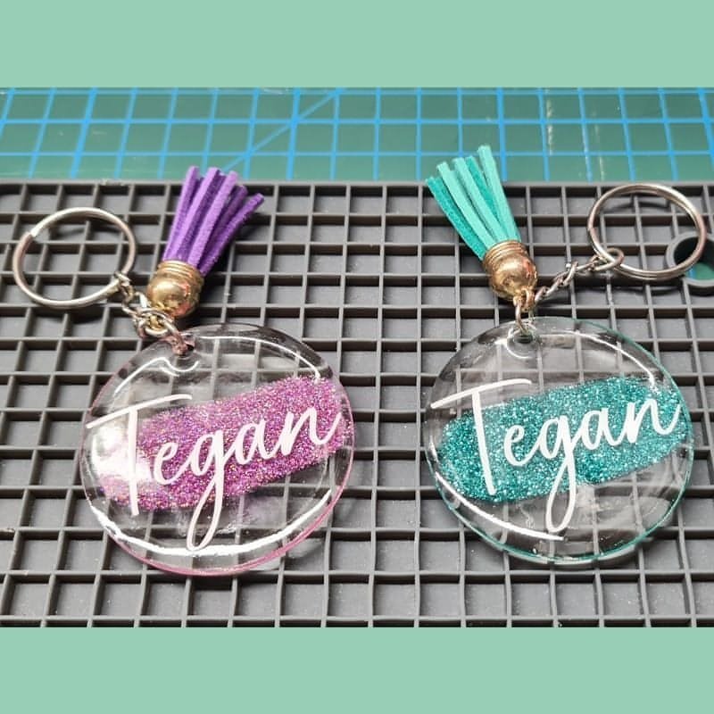 Clear Acrylic Keyring - Simply Lush and Co - Vinyl Craft Supplies - Adhesive & HTV Store
