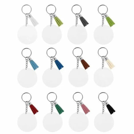 Clear Acrylic Keyring - Simply Lush and Co - Vinyl Craft Supplies - Adhesive & HTV Store