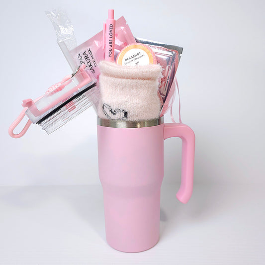 Pink Stuffed Tumbler