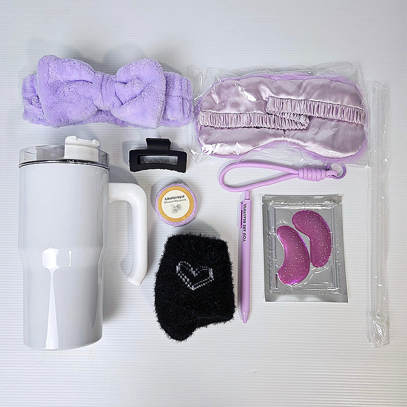 White Stuffed Tumbler