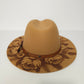 Engraved Felt Hat - Rose