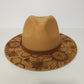 Engraved Felt Hat - Sunflower