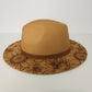 Engraved Felt Hat - Sunflower