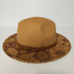 Engraved Felt Hat - Sunflower